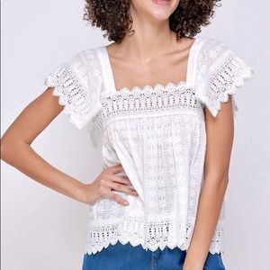 Ellison eyelet top